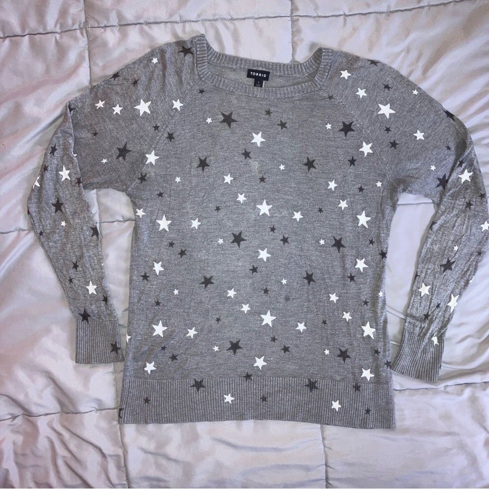 🩷2/$10  Torrid Starry Sweater Sz. 1